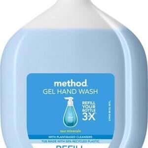 Method Gel Hand Wash, Refill, Sea Minerals, Biodegradable, 34 fl oz (1 PACK)